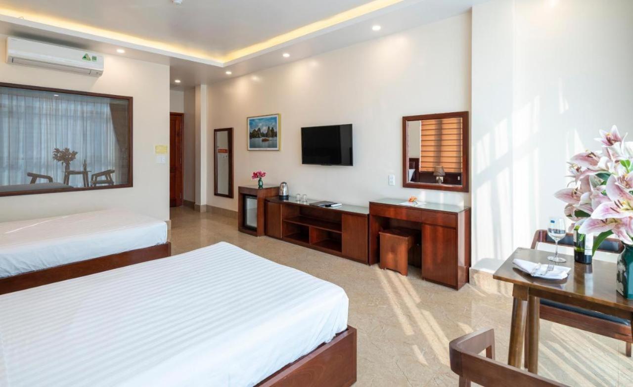 Aroma Cat Ba Sea View Hotel Chan Chau Kültér fotó