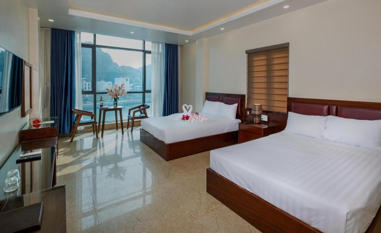 Aroma Cat Ba Sea View Hotel Chan Chau Kültér fotó