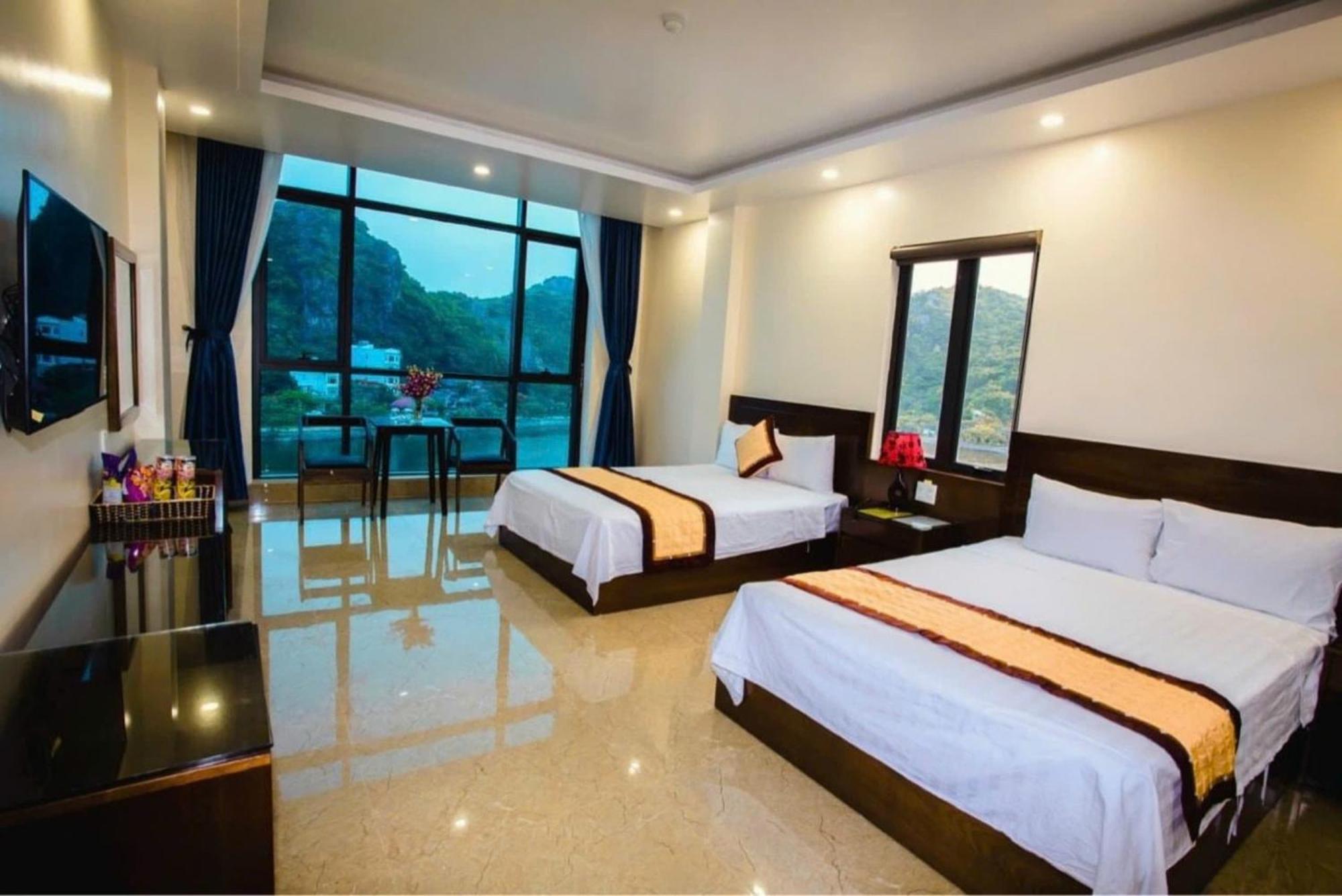 Aroma Cat Ba Sea View Hotel Chan Chau Kültér fotó